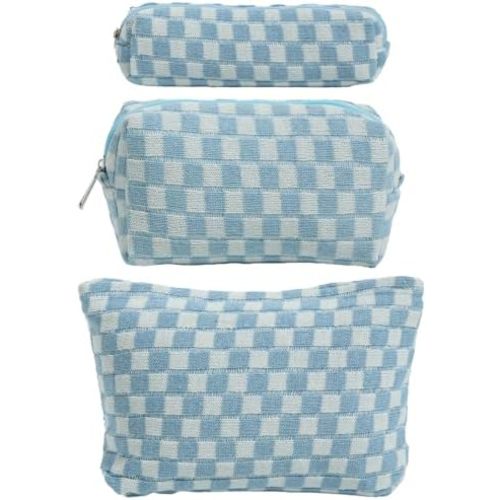 LYDZTION Makeup Bag Cosmetic Bag for Women,1Pcs Large Capacity Makeup Bags and 1Pcs Pencil Case Makeup Brushes Storage Bag Travel Toiletry Bag Organizer