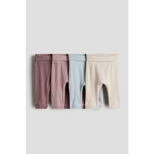 4-pack Ribbed Cotton Pants