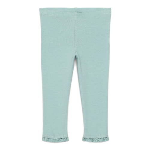 Garanimals Baby Girl Jersey Knit Leggings with Lace Trim, Sizes 0M-24M