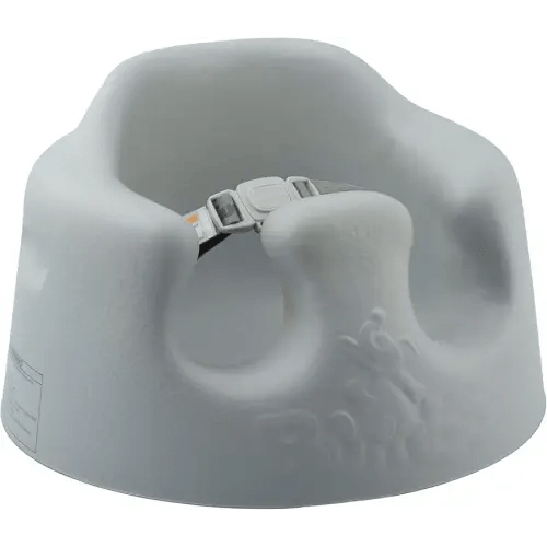 Bumbo Baby Infant Soft Foam Comfortable Support Wide Floor Seat with 3 Point Adjustable Harness for Ages 3 to 12 Months, Cool Grey
