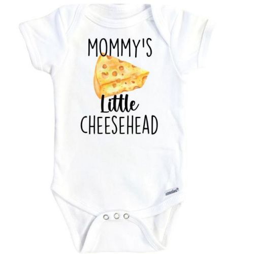 Cheese Mommy Onesie® Baby Boy Girl Clothes Infant Bodysuit Funny Cute Newborn GS1 White 0-3M Onesie®