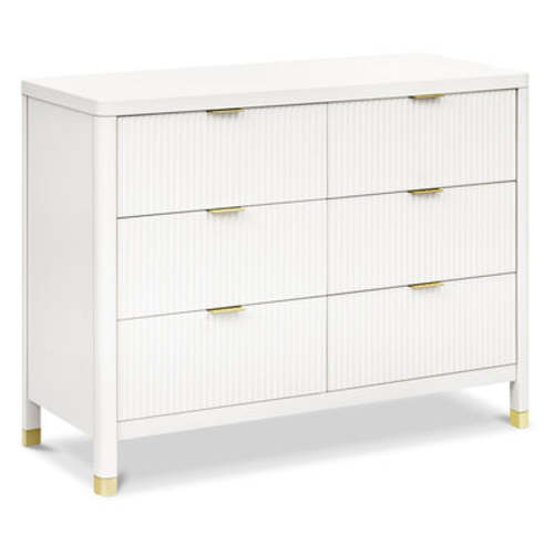 Brimsley Tambour 6-Drawer Dresser - Warm White