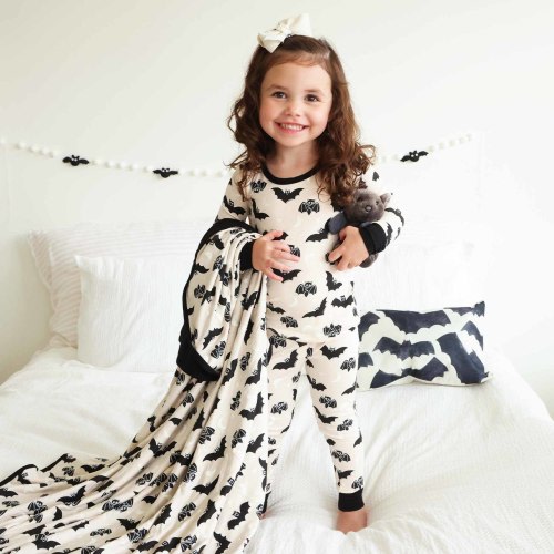 Scaredy Bats Two Piece Pajama Set*