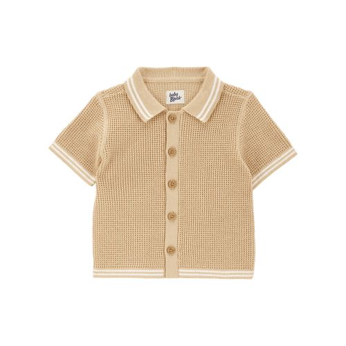 Baby Short-Sleeve Button-Front Sweater - OshKosh | Carter's