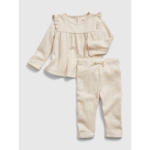 Baby 100% Organic Cotton Outfit Set in rainbow, size: 18-24 M