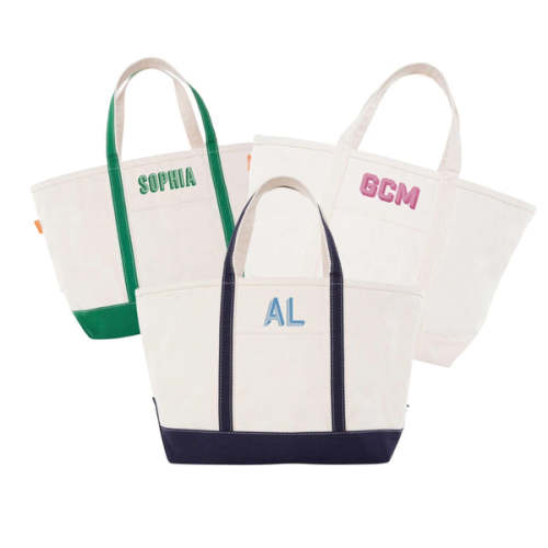 Embroidered Canvas Tote