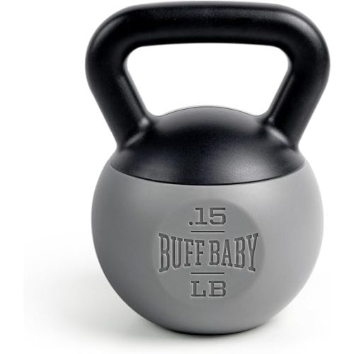 Genuine Fred Buff Baby Kettlebell Rattle, Engaging and Sensory Rich Toy, Lightweight and Easy to Hold, Fun Gift for Fitness Enthusiast and New Parents
