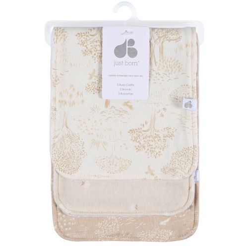 Just Born® Baby 3-Pack Burp Cloths