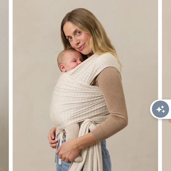 Cream Houndstooth Wrap
