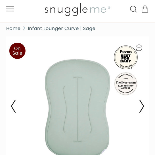 Infant Lounger Curve | Sage