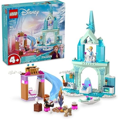 LEGO Disney Frozen Elsa’s Frozen Princess Castle Building Toys Set - Frozen Toys for Kids, Girls & Boys, Ages 4+ - Birthday Gift Idea - 43238