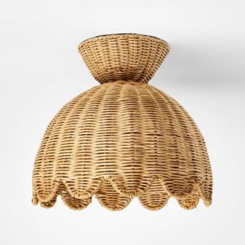Woven Flush Mount Ceiling Light - Threshold™ designed with Studio McGee