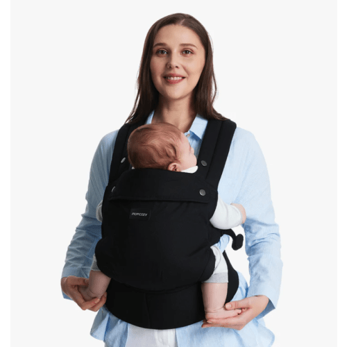 Black - Momcozy Lightweight Baby Carrier Newborn to Toddler