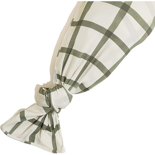Freshly Picked Swaddle Blanket, One-Size-fits-All, Sage Windowpane