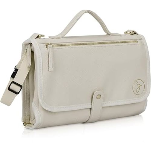 Portable Diaper Changing Pad. Portable Changing Pad for Diaper Bag. Travel Changing Pad. Newborn Essentials, Newborn Girls and Boys, Cream, 750 Count