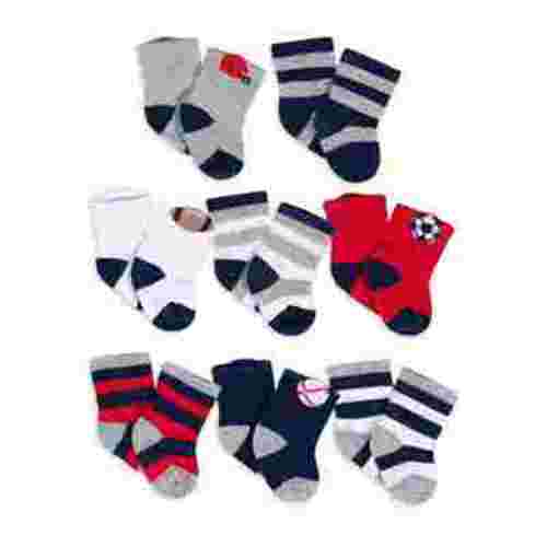 Gerber Baby Boy Jersey Crew Wiggle-Proof Socks, 8-Pack (0-3 Months - 6/9 Months)