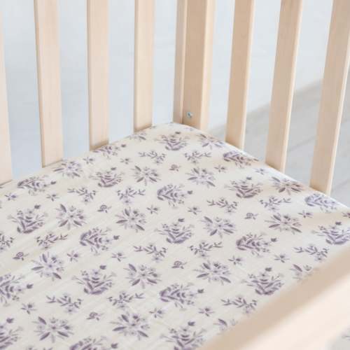 COTTON MUSLIN CRIB SHEETS
