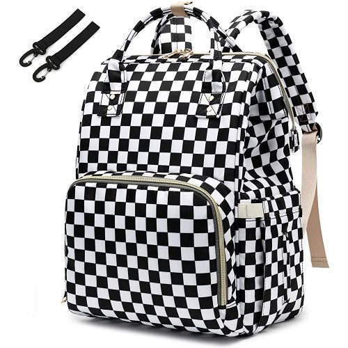 Diaper Bag Backpack for Baby Girls, Mom Waterproof Large Nappy Bags for Women