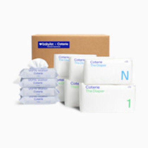 Coterie Newborn Diaper & Wipes Starter Bundle - 4 Pack Wipes
