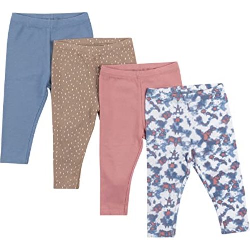 Hanes unisex-child Hanes Baby Leggings, Ultimate Flexy Knit Pants Boys & Girls, 3-pack
