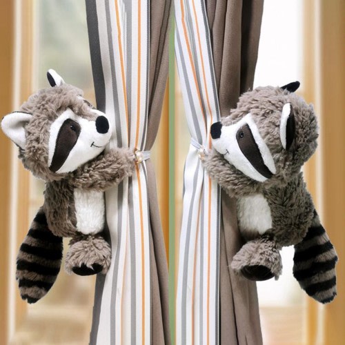 AaSFJEG Home Decor Little Cartoon Animal Curtain Buckle Cute Doll Strap Hanging Ornaments