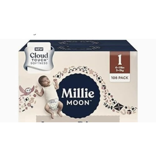 Millie Moon Luxury Diapers Size 2 - 96ct