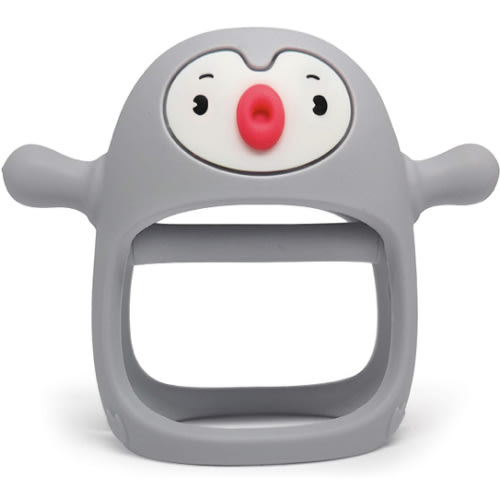 Amazon.com : Smily Mia Penguin Baby Teething Toys for 3-6Months, Infant Handheld Pacifiers 0-6Months, 3Months Old Baby Must Haves, 4months Old Toys for Babies, Light Grey : Baby
