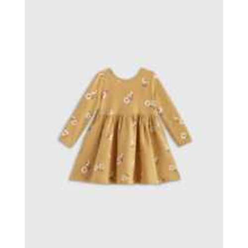 Organic Cotton Long Sleeve Skater Dress - Baby Girl