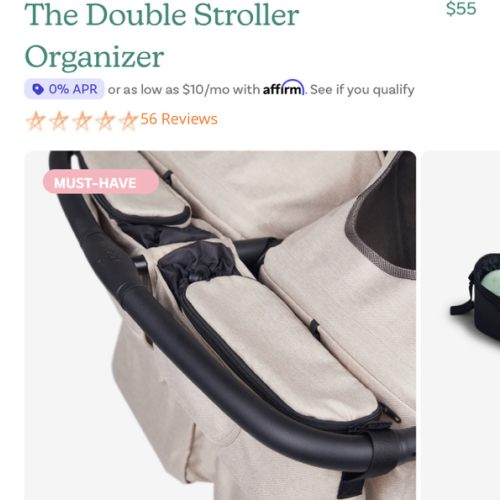 The Double Stroller Organizer – Zoe