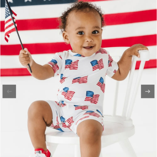 Red, White & Cute Shortie Romper