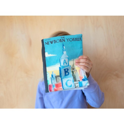 Baby Crinkle Book- Newborn Yorker Magazine Parody Baby Shower Gift ALPHABET CITY