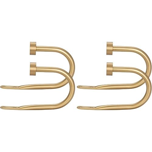 2PCS - Warm Gold, Premium Curtain Holdbacks