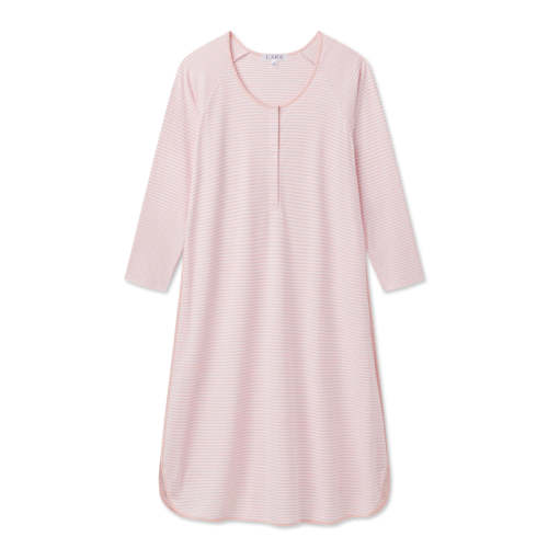 English Rose Stripe Maternity Long Sleeve Nightgown