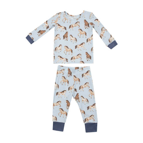 Long Sleeve Loungewear Set, Horses