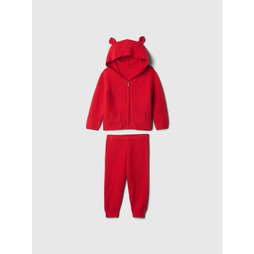 Baby CashSoft Bear Hoodie Outfit Set
