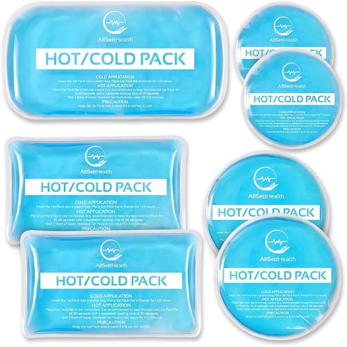 Reusable Hot and Cold Gel Ice Packs for Injuries - Cold Compress, Ice Pack, Gel Ice Packs, Cold Pack, Gel Ice Pack, Cold Packs for Injuries - 7 Pack - 7 Count (Pack of 1)