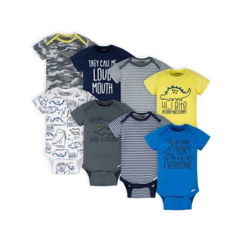 Onesies Brand Baby Boys' 8-Pack Short Sleeve Mix & Match Bodysuits