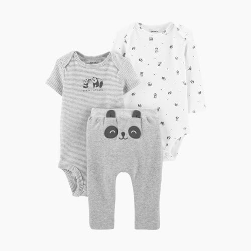 Carter's Little Character 3-Piece Set - Grey Panda, 6 M