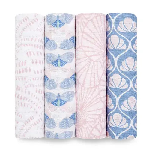 Aden + Anais Deco Classic Swaddles (4pk) | Baby Bunting AU