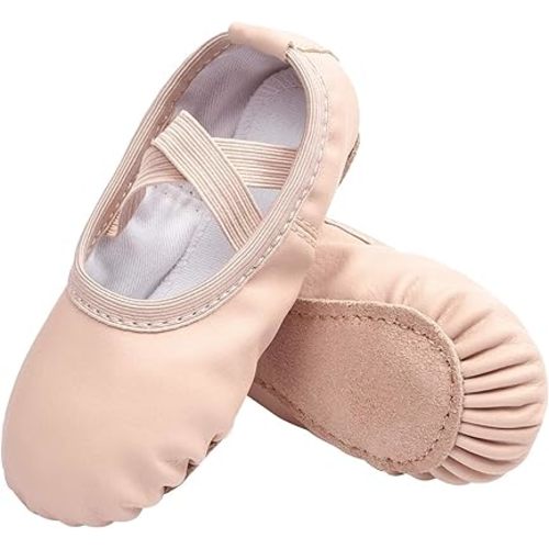 Amazon.com | Stelle Girls Ballet Shoes Boys Toddler Soft Leather Dance Slippers for Toddler/Little Kid/Big Kid | Dance