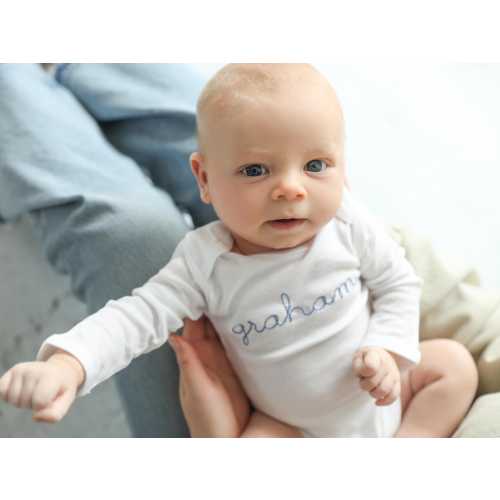 Personalized Embroidered Baby Onesie® Brand With Name, Short Sleeve, Long Sleeve, Bodysuit