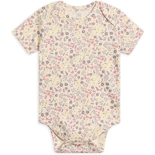Colored Organics Unisex Newborn Organic Cotton Bodysuit - Short Sleeve Infant One Piece - Baby Boy and Girl Clothing