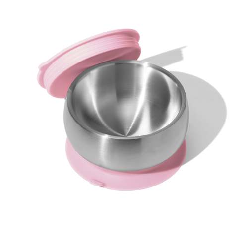 Stainless Steel Baby Suction Bowl + Lid