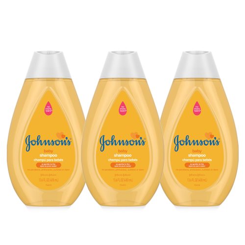 Johnson's Baby Shampoo, Gentle Tear-Free Formula for Toddlers & Kids, 3 x 13.6 fl. oz