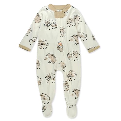 HonestBaby Sleep & Play Footed One-Piece Pajama Sleeper 100% Organic Cotton, Baby Boys