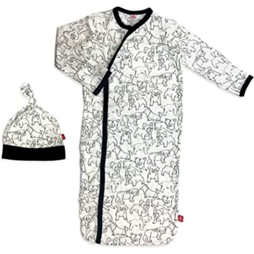 Magnificent Baby Baby Magnetic Modal 2 Piece Gown and Hat Set
