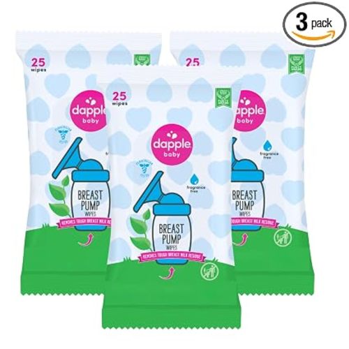 Dapple Baby - Breast Pump Wipes - (3 Pack), 25 Count