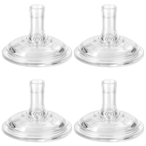Sippy Straw Cup Nipples for Philips Avent Natural Baby Bottles, My Grippy Spout Sippy Cup and Natural Trainer Sippy Cup, Food Grade Soft Silicone, Variable Flow, 9m+, 4 Count