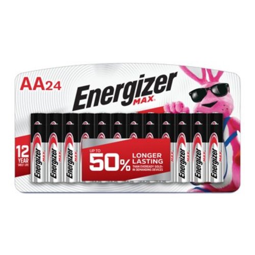 Energizer MAX AA Batteries (24 Pack), Double A Alkaline Batteries