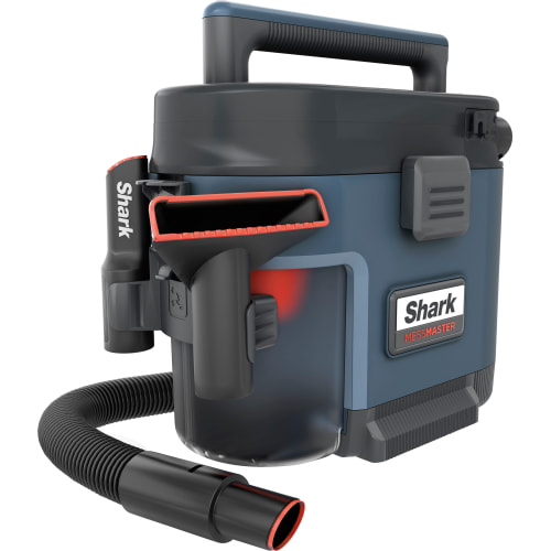 Shark - MessMaster Portable Wet/Dry Vacuum, Small Shop Vac, 1 Gallon Capacity with Bonus Carpet Tool - Blue
